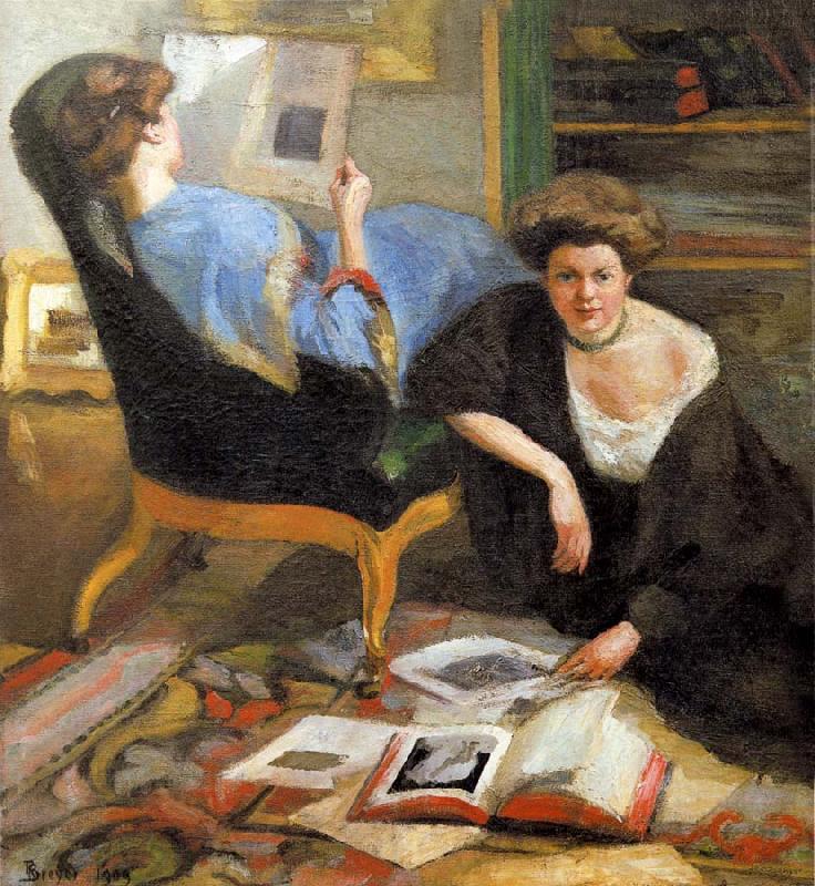 Robert Breyer Women Reading Norge oil painting art